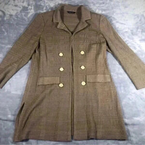 Misook Plus Size medium Knit Jacket Blazer In Taupe